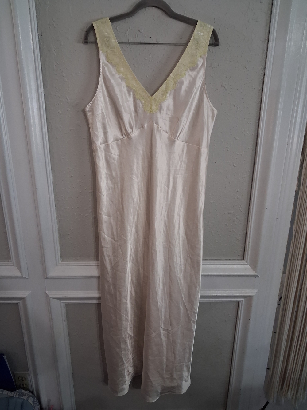 Vintage 90s donna nadeau maxi slip dress satin whimsigoth fairy lingerie